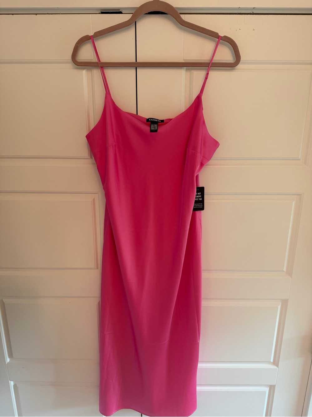 Express Pink Slip Dress with Adjustable Straps